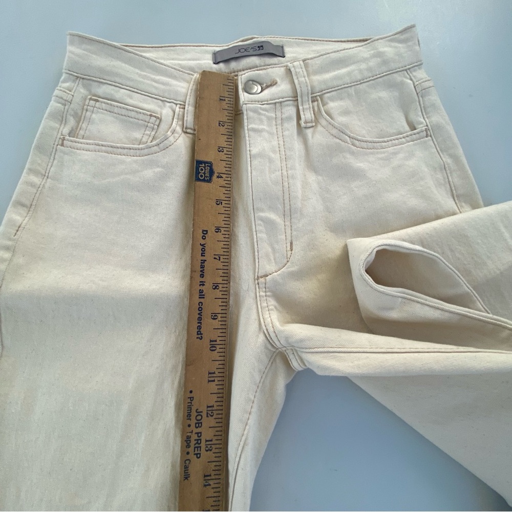 Joe's Jeans Cream Wide-Leg Flare Jeans - Picture 3 of 11